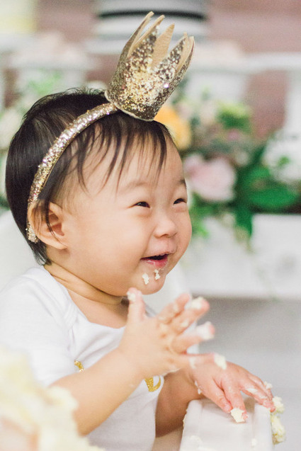 Floral Korean Dol first birthday Inspiration