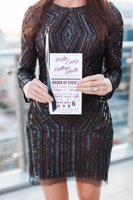 Black and white wedding stationery