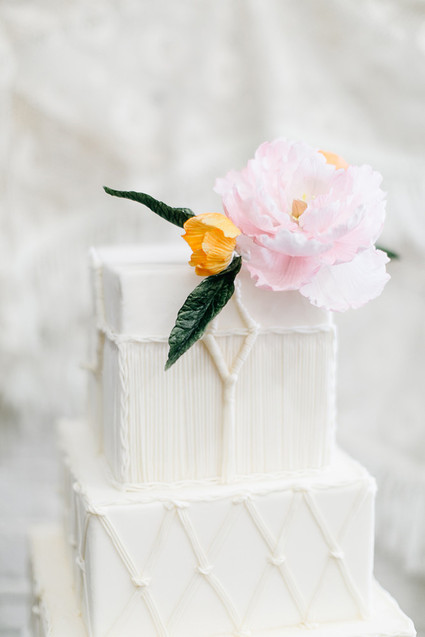 Bohemian wedding cake