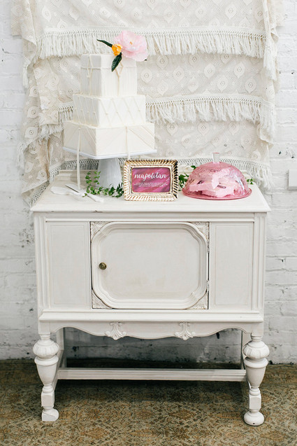 Bohemian wedding cake