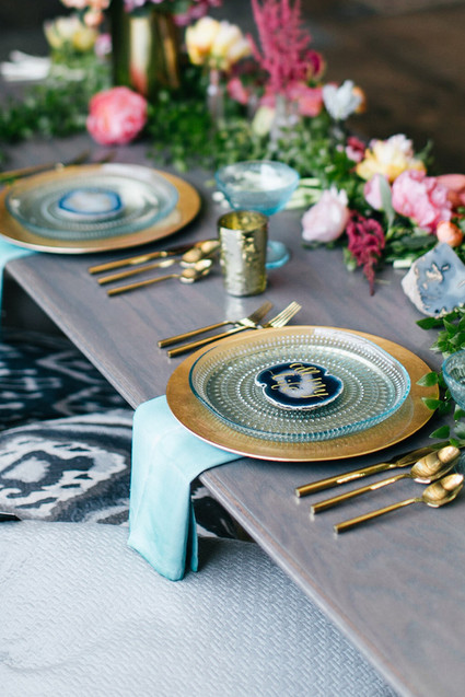 Modern bohemian wedding inspiration