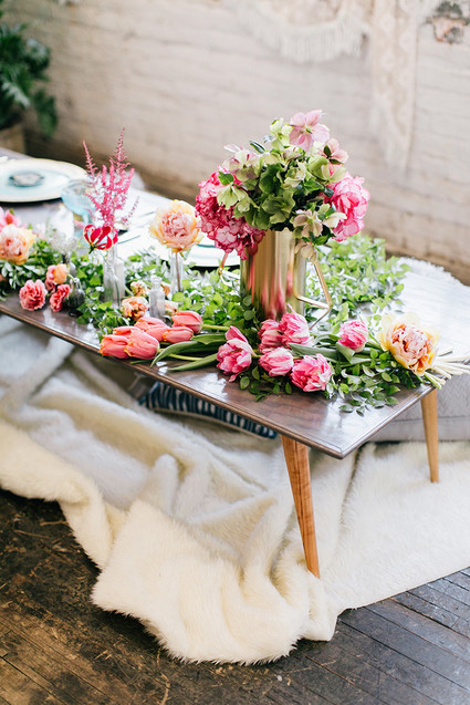 Modern bohemian wedding inspiration Inspiration