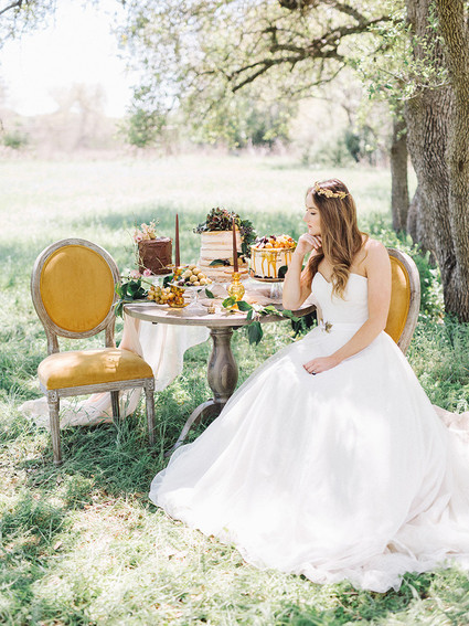Romantic dessert table