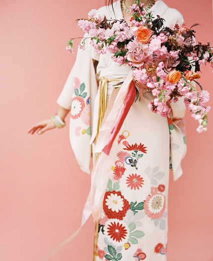 Modern Asian inspired spring wedding ideas