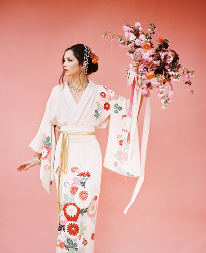 Modern Asian inspired spring wedding ideas