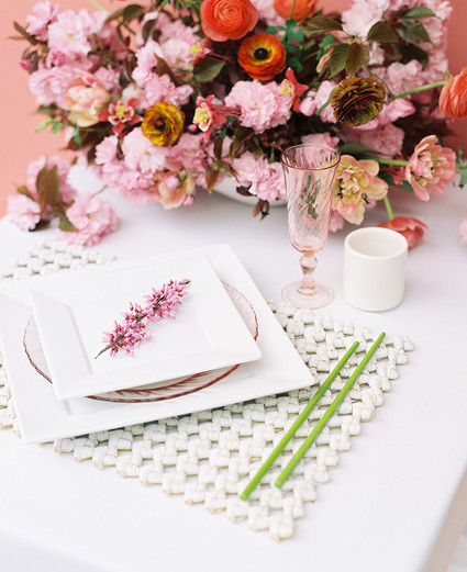 Modern Asian inspired spring wedding ideas