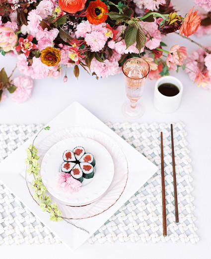 Modern Asian inspired spring wedding ideas