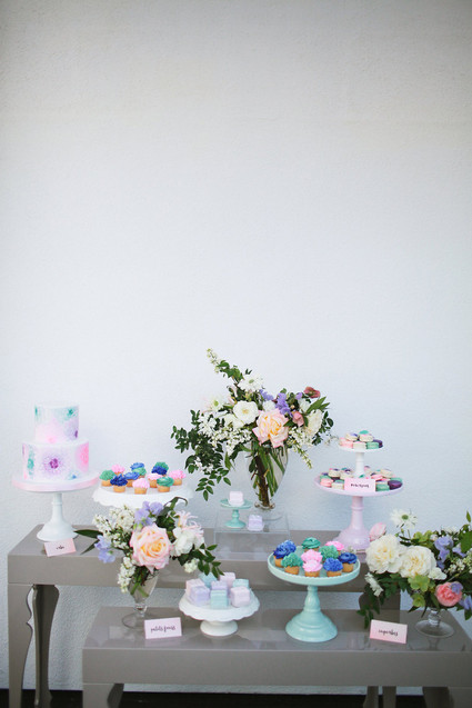 Bridal shower dessert table