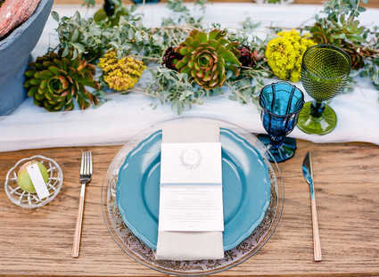 Succulent centerpiece