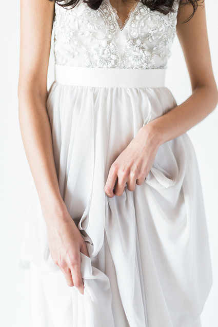 Beaded wedding dress