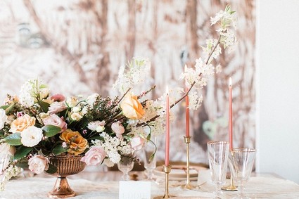 Brown and pink wedding ideas Inspiration