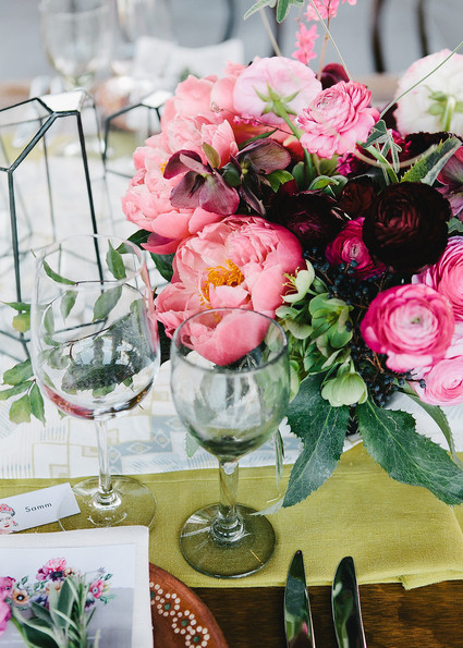 Pink peony florals