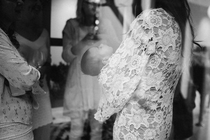 All white baby shower