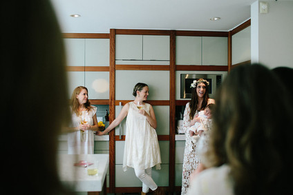 All white baby shower