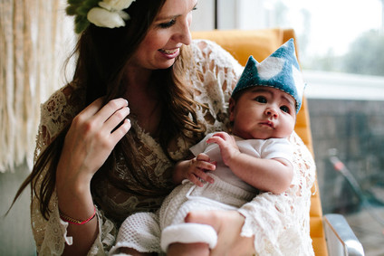 All white baby shower