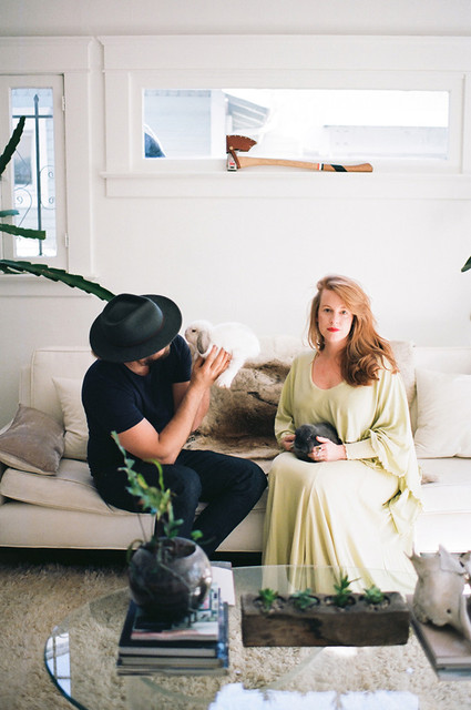 Venice Beach at home engagement shoot Inspiration