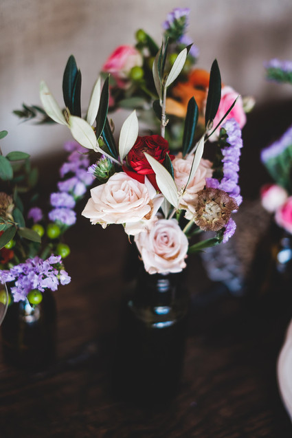 Florals in vintage bottle