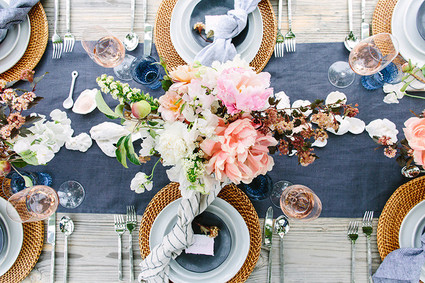 Summer oysters and rose party with 100 Layer Cake and Crate and Barrel Inspiration