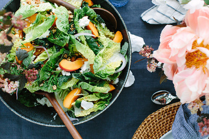 Summer oysters and rose party with 100 Layer Cake and Crate and Barrel