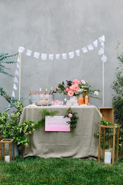 Rose and oysters party with Crate and Barrel and 100 Layer Cake