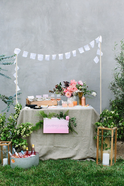 Rose and oysters party with Crate and Barrel and 100 Layer Cake