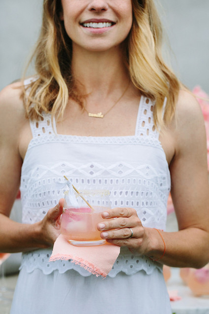 Rose and oysters party with Crate and Barrel and 100 Layer Cake