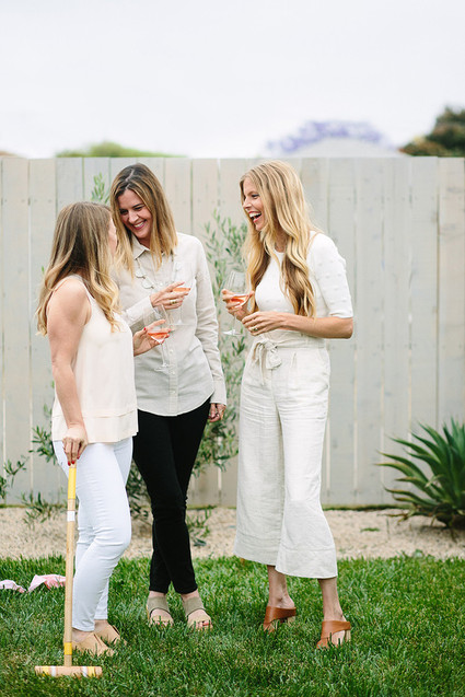 Rose and oysters party with Crate and Barrel and 100 Layer Cake