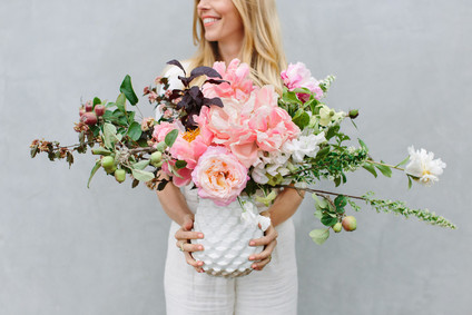 Rose and oysters party with Crate and Barrel and 100 Layer Cake