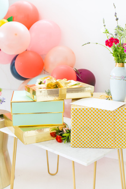 colorful bridal shower