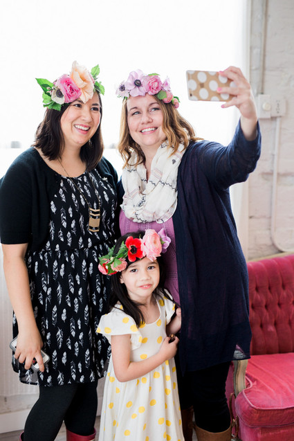 Floral mother-daughter brunch