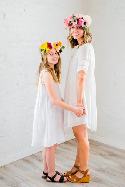 Floral mother-daughter brunch