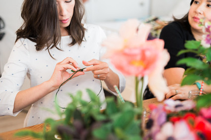 Floral mother-daughter brunch