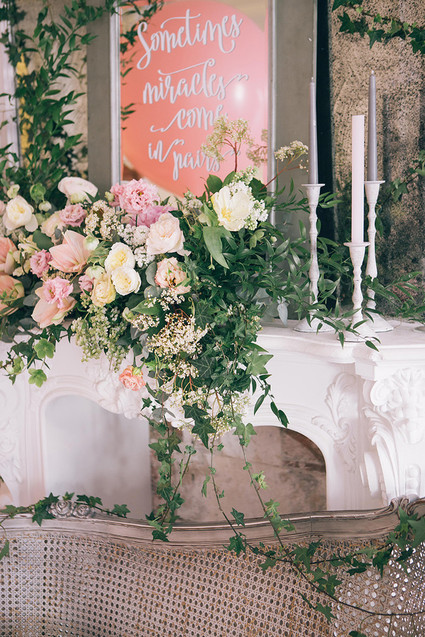 Floral twin 1st birthday party