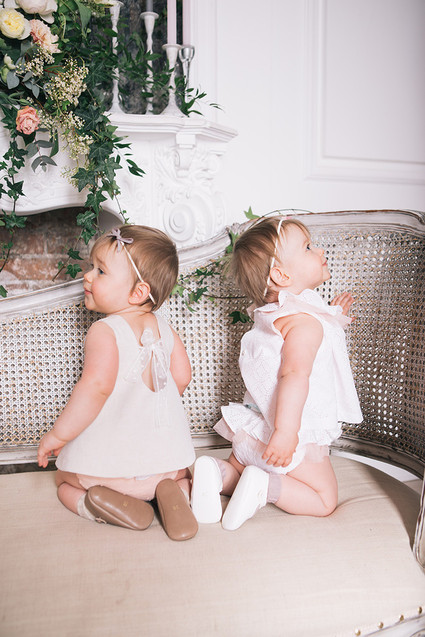 Floral twin 1st birthday party