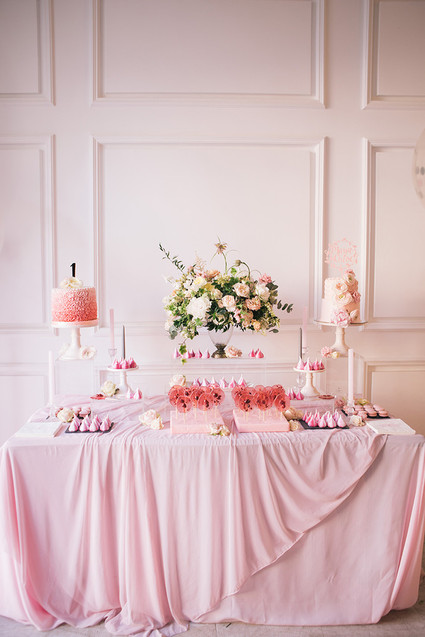 Floral twin 1st birthday party