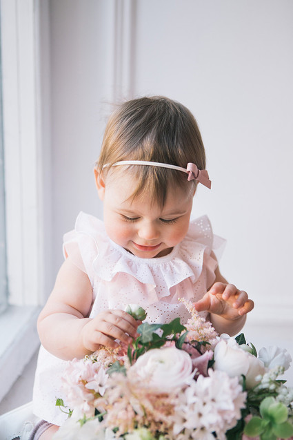 Floral twin 1st birthday party