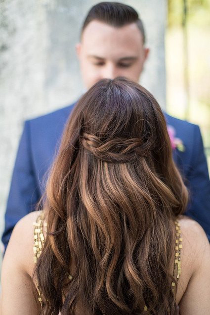 Braided wedding hairstyle