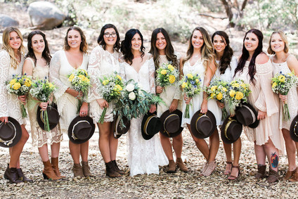 White bridesmaid dresses