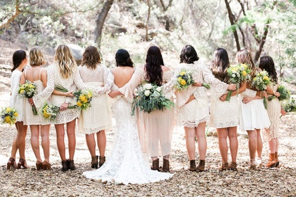 White bridesmaid dresses Inspiration