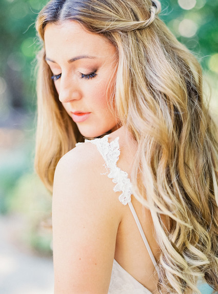 Long wedding hairstyle