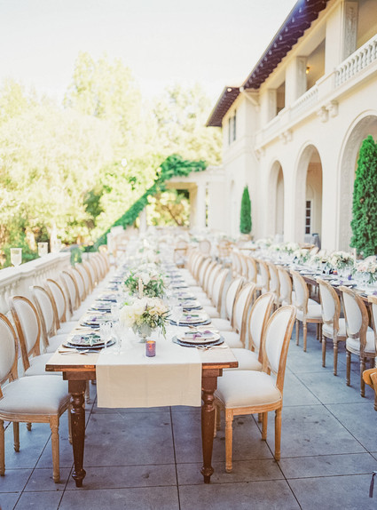 Classic garden villa wedding in California