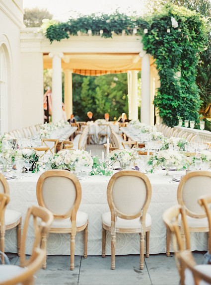 Classic garden villa wedding in California