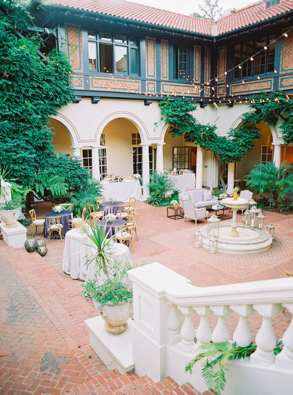 Classic garden villa wedding in California