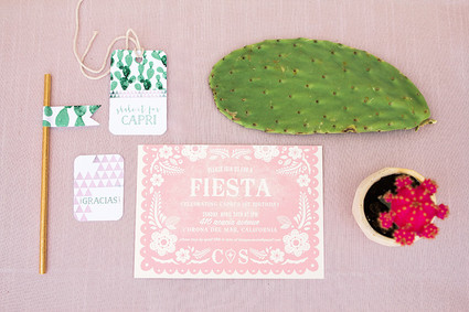 Pink cactus themed 1st birthday