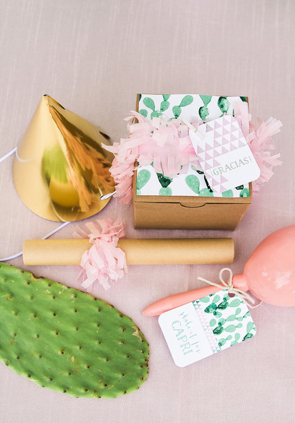 Pink cactus themed 1st birthday