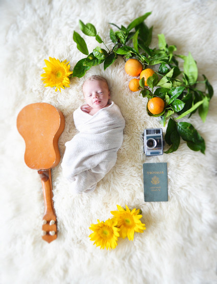 Summery newborn photos Inspiration