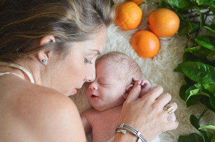 Summery newborn photos