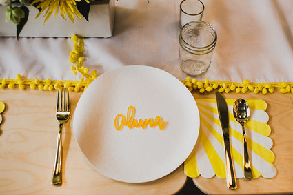 Sunny yellow baby shower ideas