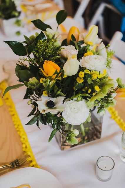 Sunny yellow baby shower ideas