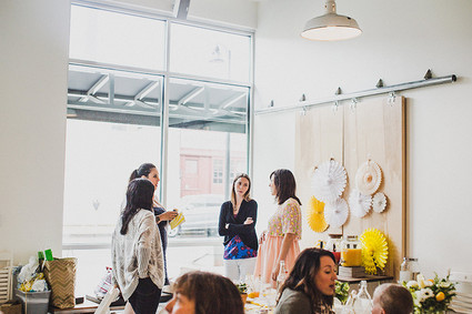 Sunny yellow baby shower ideas